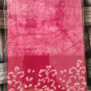 Red Sungudi batik sareesHBS0004
