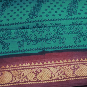 One side border sungudi sareesMSS0002