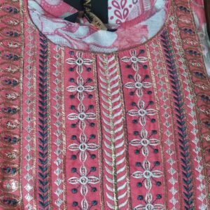 Pink nyra cut kurtiKS013