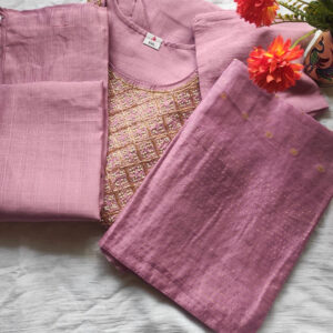 Pink 3 piece kurti set (KS001)