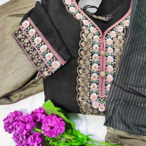Black 3 piece kurti set (KS005)