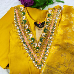Yellow kurti set (KS011)